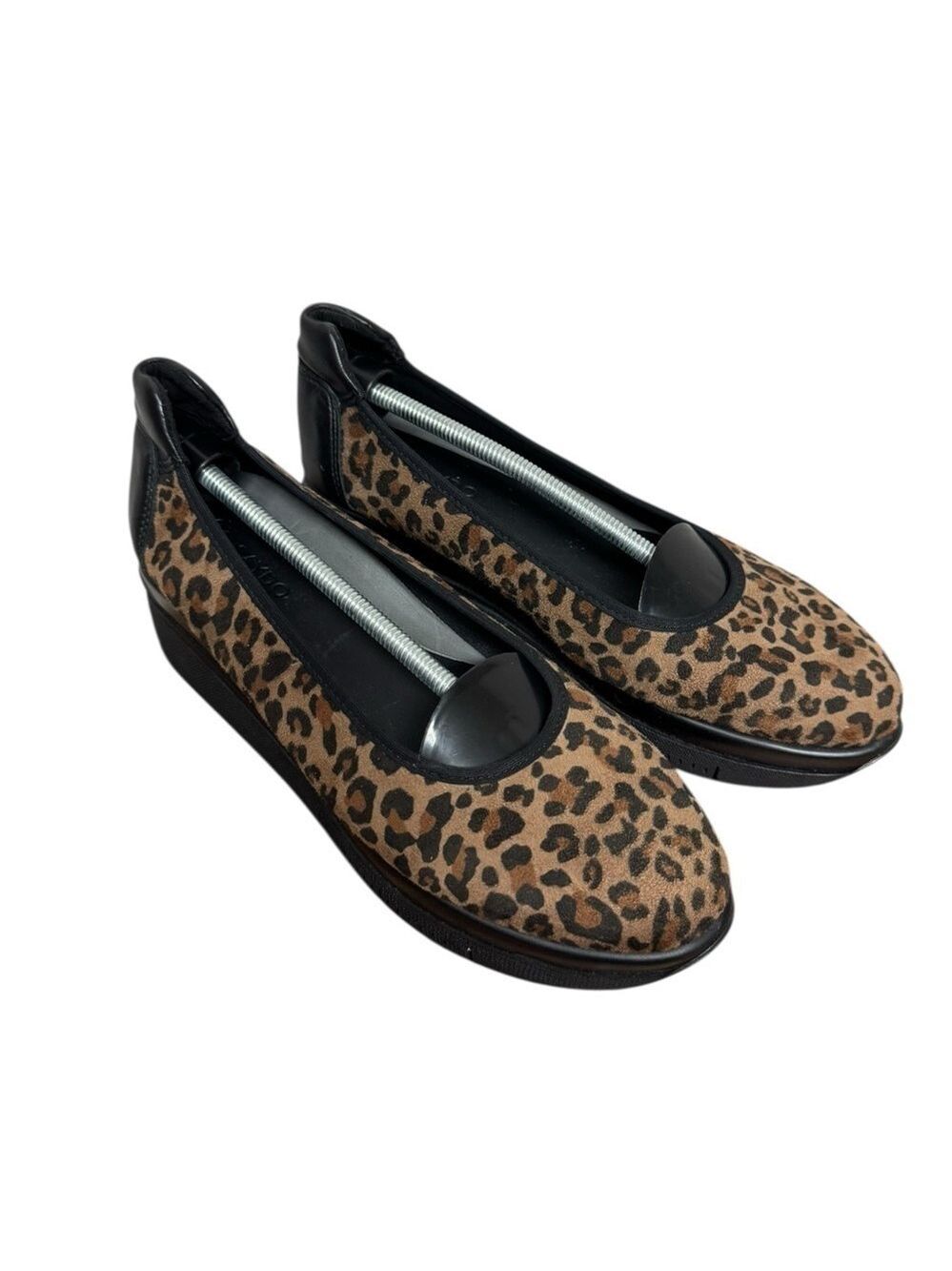 Saydo Leopard Print Platform Ballerina Shoes 10.5 11